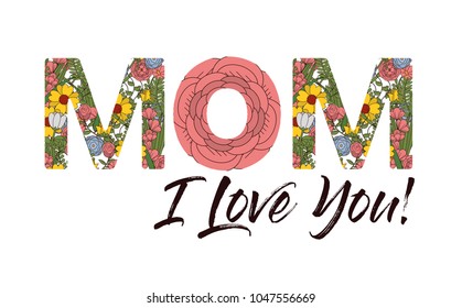 Mom i love you card