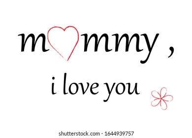 Mom Love You Mothers Day Card Stock Vector (Royalty Free) 1644939757 ...