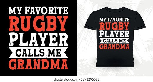 Mom Lover Mother's Day Funny Rugby Player Coach Vintage Rugby Player T-shirt Design