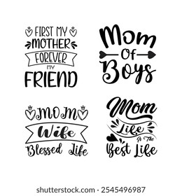 Mom Lover T-shirt Design, Typography T shirt Design, Motivational Quotes,  vector illustration, graphic template, print on demand, vintage, Mother's Day T-shirt