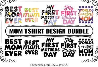 Mom  Mama best T-shirt Design Bundle
