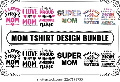 Mom  Mama best T-shirt Design Bundle