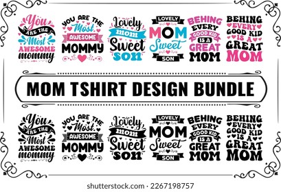 Mom  Mama best T-shirt Design Bundle