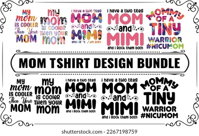Mom  Mama best T-shirt Design Bundle