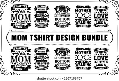 Mom  Mama best T-shirt Design Bundle