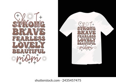 Mom Mama Mother’s Day EPS T-shirt Design. Mother’s Day