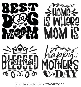 Mom Mama Mummy T-shirt And SVG Design Bundle, Happy Mothers Day SVG Quotes Design t shirt Bundle, Vector EPS Editable Files, can you download this Design Bundle.