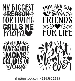 Mom Mama Mummy T-shirt And SVG Design Bundle, Happy Mothers Day SVG Quotes Design t shirt Bundle, Vector EPS Editable Files, can you download this Design Bundle.