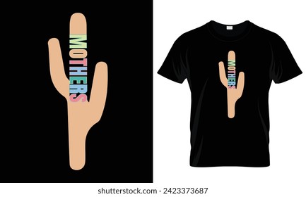 Mom. Mother Day, Modern, Text, Typography T-shirt Design