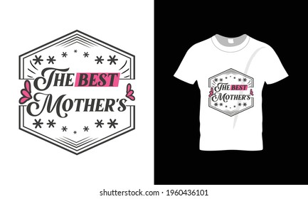Mom or Mother's day Typography colorful vector t-shirt design.