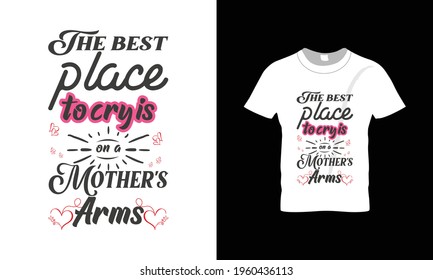 Mom or Mother's day Typography colorful vector t-shirt design.