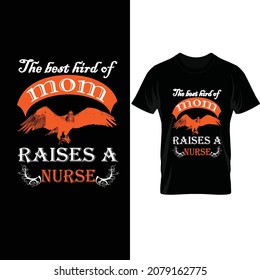 Mom Nurse T- Shirt Design Template 