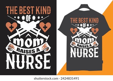 Mom Nursing Typography t-shirt Design Graphic