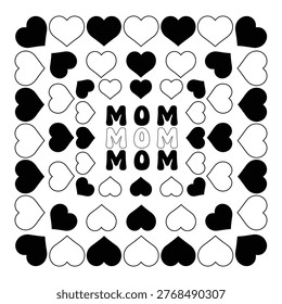  mamá con corazones