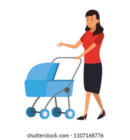 Mom with pram