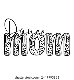 Mom Quotes T-shirt Design Vector Illustration Clipart EPS