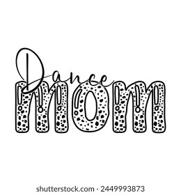 Mom Quotes T-shirt Design Vector Illustration Clipart EPS