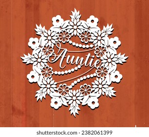 Mom Quotes Typography paper Cut Design