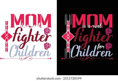 Mamá es una verdadera luchadora para los niños Diseño de camisetas