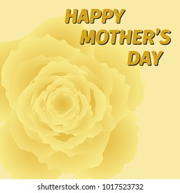 Mom s day greeting poster design. rose flower