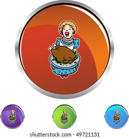 Mom Serving Turkey