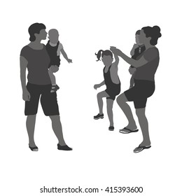 Mom silhouette