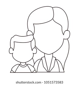 mom with son avatar characters