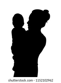 Mom Silhouette Images Stock Photos Vectors Shutterstock