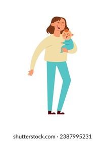 vector madre e hijo aislados