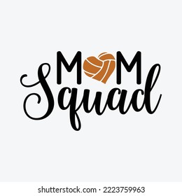 Mom Squad Basketball Svg craft cricut cut files