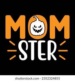 mom ster,  New Halloween SVG Design Vector File.