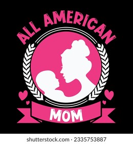Mom SVG Design, Mom T-shirt Design