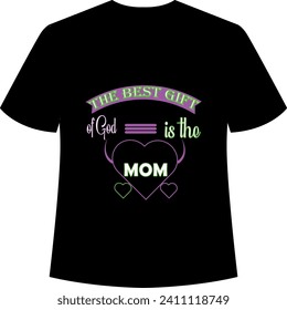 Mom T Shirt heart vector