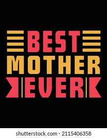 Mom T- Shirt, Unisex, 100% Typography, Vector graphic for t shirt and print design. Greeting card,  Poster, Mug Design.