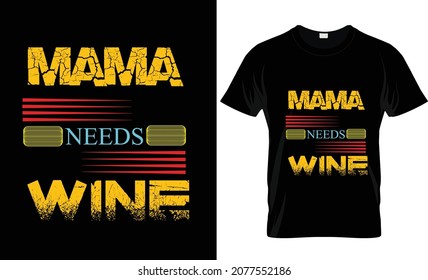 MOM TEXT T-SHIRT DESIGN AND VECTOR