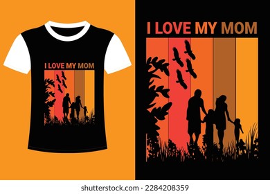 It's mom T-shirt Design.  The best mom in the world. best mom ever. love my mother. happy mother's day. best mom ever.