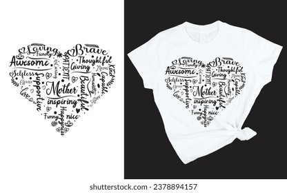 Mom t-shirt design for mom lover vector design