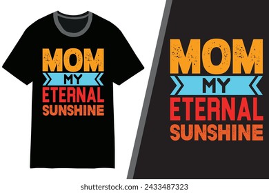 Mom T-shirt Design. Mother's Day t-shirt design. Typography mom t-shirt design