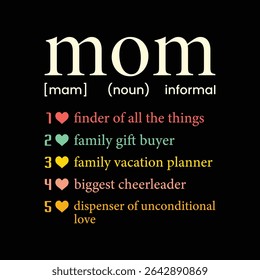 Mom t-shirt design typography Mother