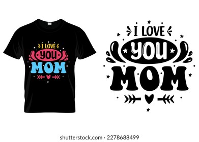 Mom T-shirt Designs, Mother's Day Quotes typography Graphic T-shirt Collection Vector
