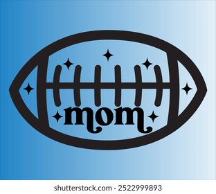 Mom T-shirt, Football Svg,American Football Game Day Svg,Soccer Svg,Football Mom Svg,Funny Football Sayings, ports Mom Svg,cut File For Cricut