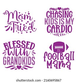 Mom T-shirt And SVG Design Bundle, Vector EPS File, can you download.