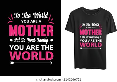 Mom typography t shirt design.You can use this design anywhere you want without hesitation 