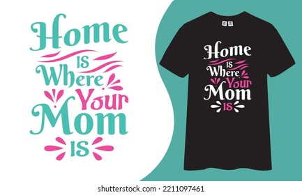 Mom typography t shirt design