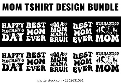 Mom typography t shirt design bundle
