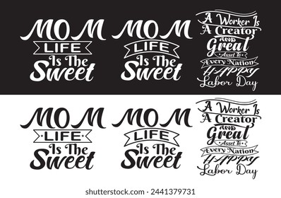mom typography t shirt design