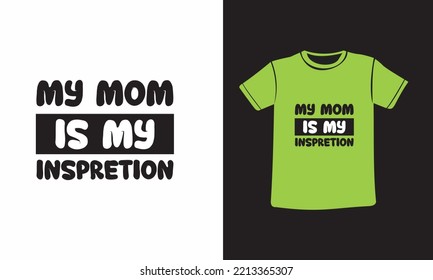 Mom Typography T-shirt Design Illustration
