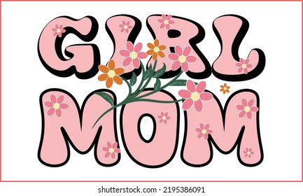 Mom Typography T-shirt Design Vector Illustration