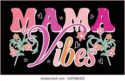 Mom Typography T-shirt Design Vector Illustration