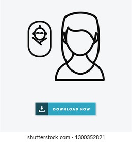 Mom vector icon